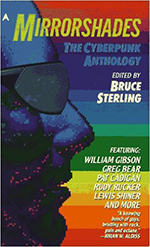 Cover for the Mirrorshades anthology